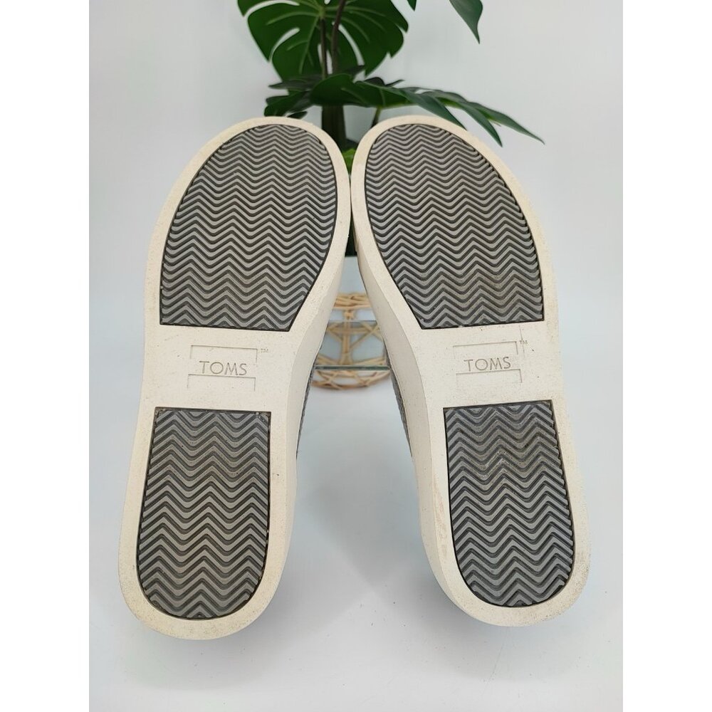 Toms Women's Parker Slip On Gray Canvas Casual Sneakers Size 8.5 US - Picture 7 of 9